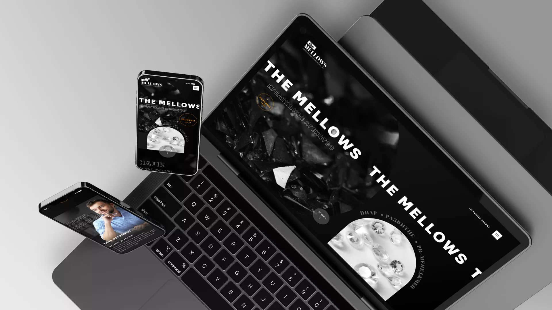 Разработка сайта креативного агентства «The Mellows» в Харабалях