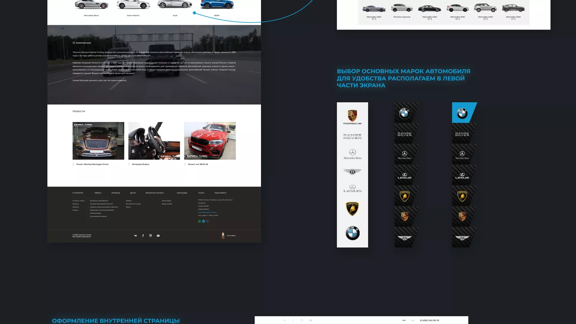 Создание сайта тюнинг-ателье «Imperial Tuning» в Харабалях