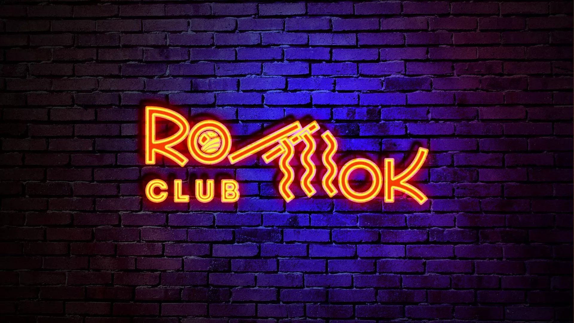 Разработка интерьерной вывески суши-бара «Roll Wok Club» в Харабалях