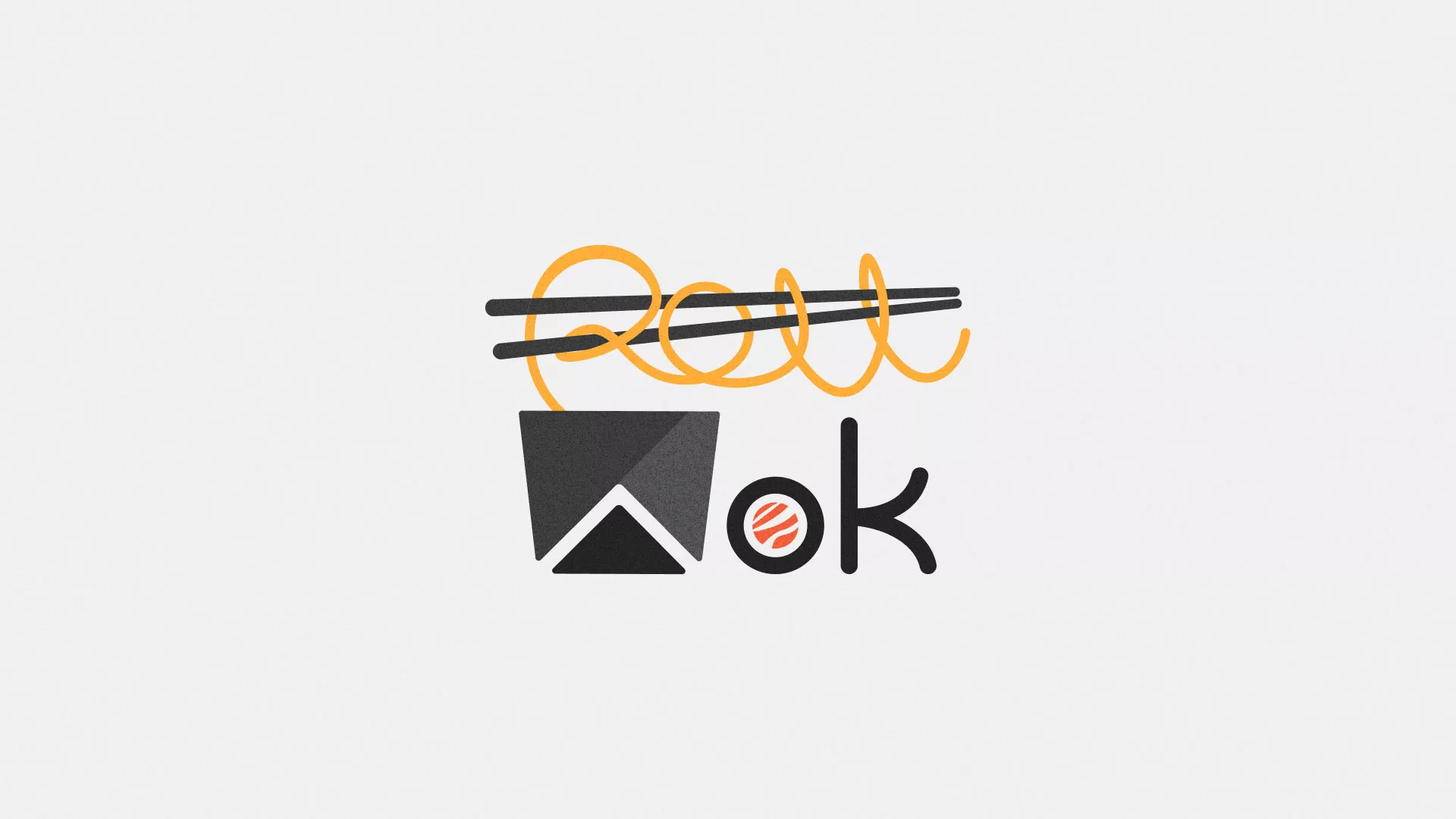 Разработка логотипа в Харабалях для суши-бара «Roll Wok Club» Разработка логотипа в Харабалях для суши-бара «Roll Wok Club»